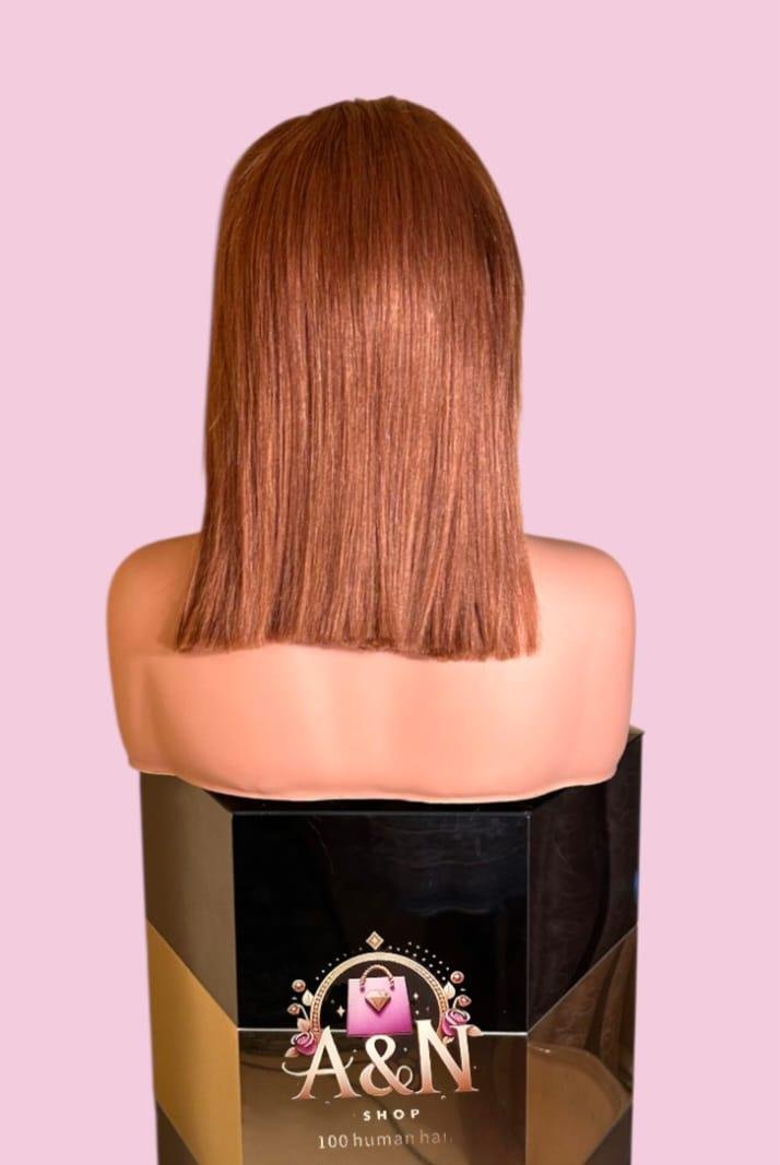 12- Inch Light brown straight bob - Image 2