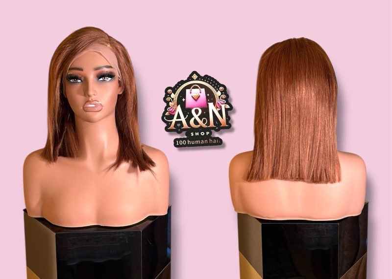 12- Inch Light brown straight bob