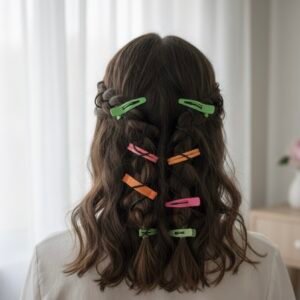 14pc hair clips colorful