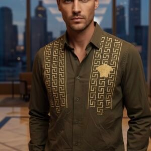 luxury men’s long sleeve shirt size small